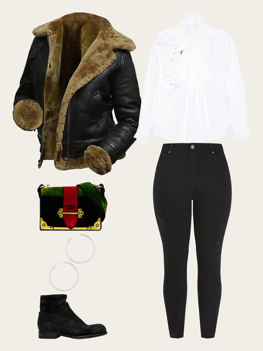 Rock the Leather Jacket with White: Effortlessly Chic!