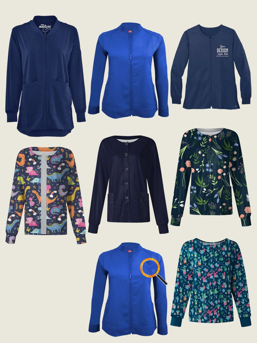 Navy Blue Scrub Jackets: Style Beyond the Clinic