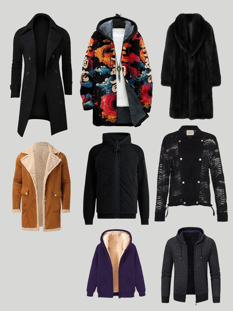 Rock the Black Wool Funnel Neck Short Jacket!