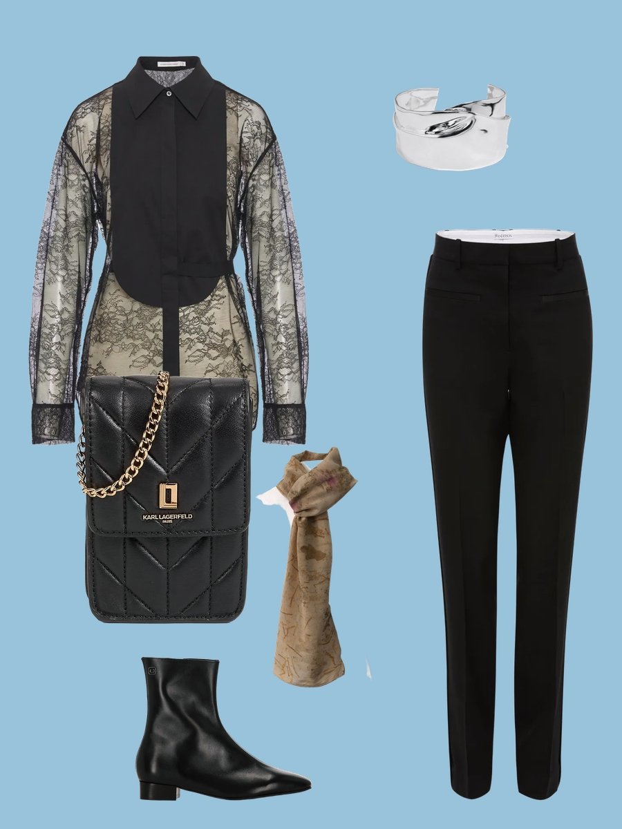 Tuxedo and T-shirt: A Chic Fashion Contrast