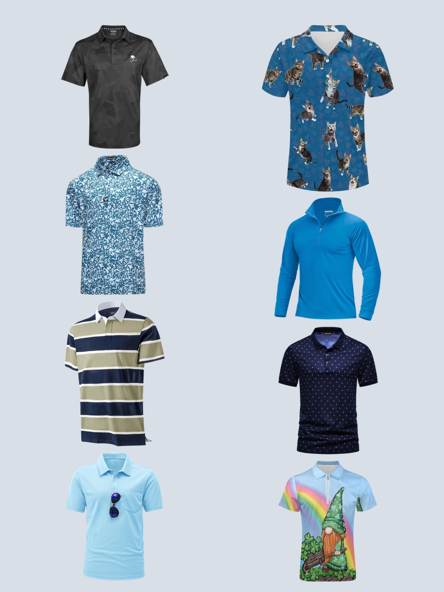Elevate Your Game with a Light Blue Golf Shirt!