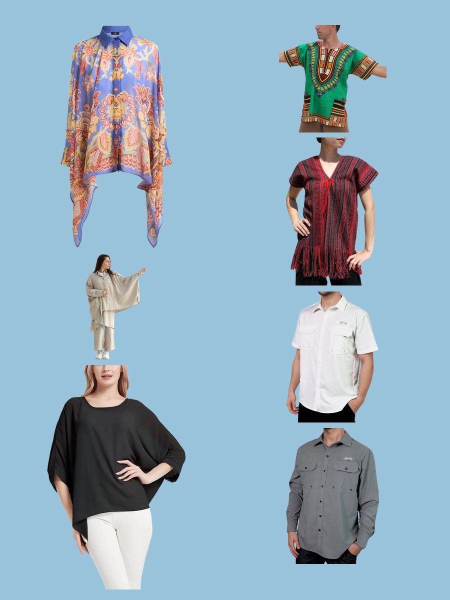 Poncho Shirt Magic: Stripes, Style & Statement