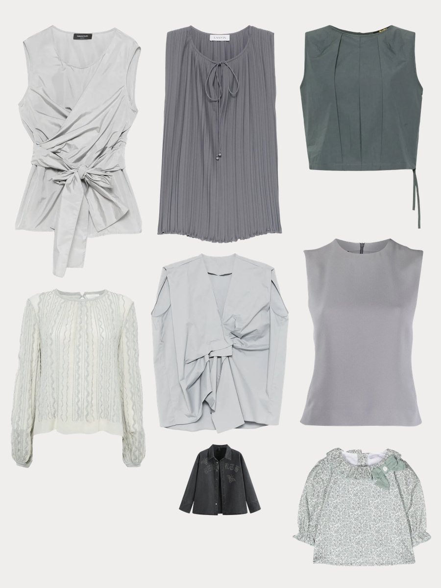 Gray Shirt Glam: Chic and Versatile Vibes