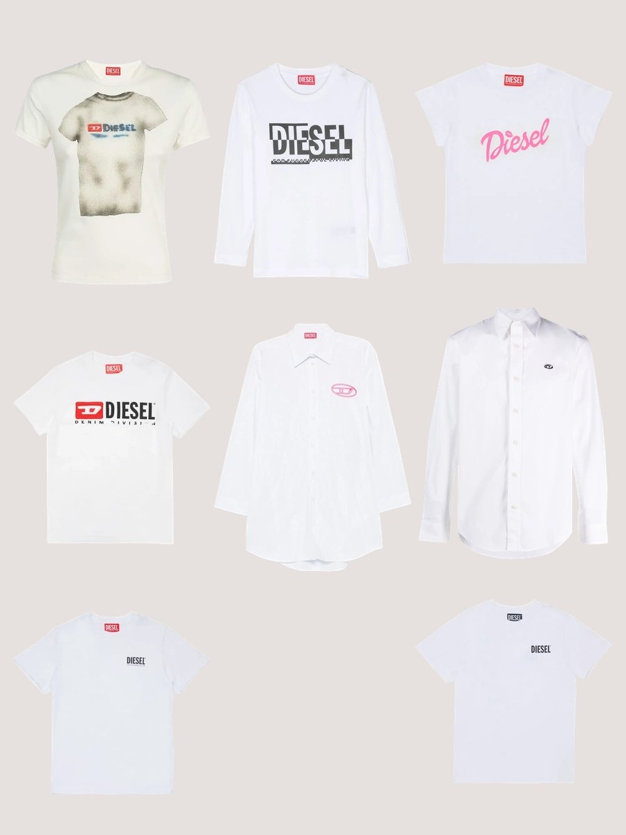 Style Up with the Iconic White Diesel Shirt!