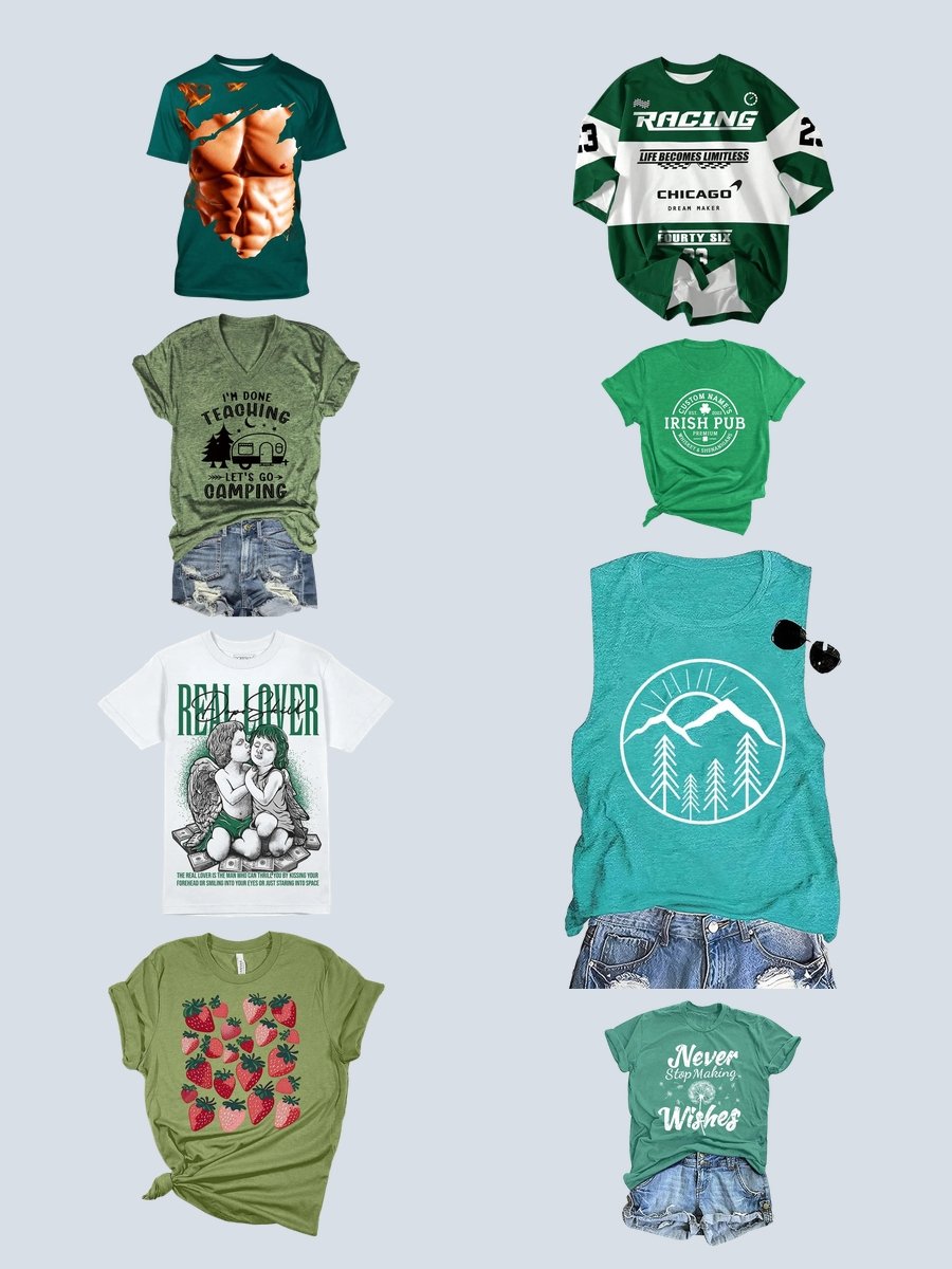 Unleash Your Inner Cool with a Green Harajuku Shirt!