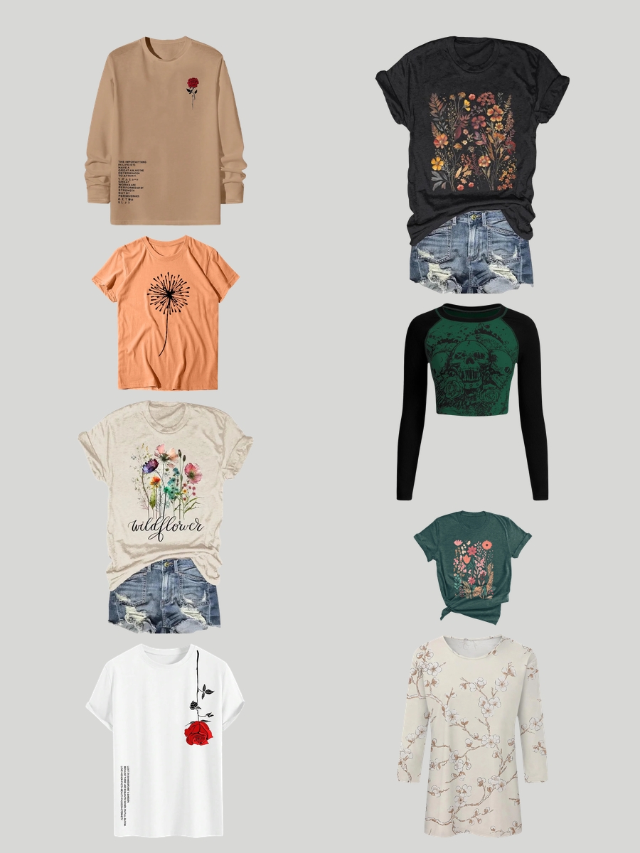 Graphic Tees That Blossom: Explore Women's T-Shirts