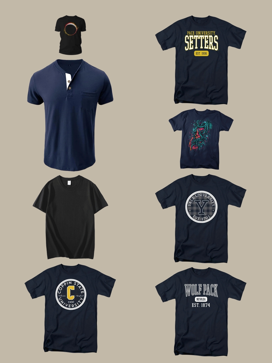 Men's Long Sleeve Shirt: Embrace Navy Chic