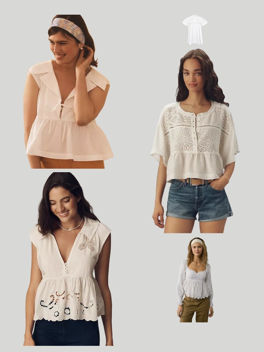 Babydoll Shirt Bliss: Rock a White Lace Look