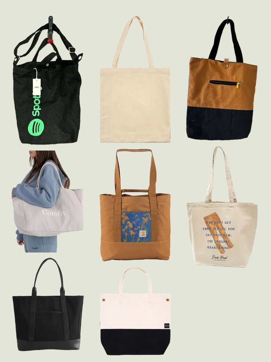Duck Cloth Fabric Chic: Tote Bags with a Twist!