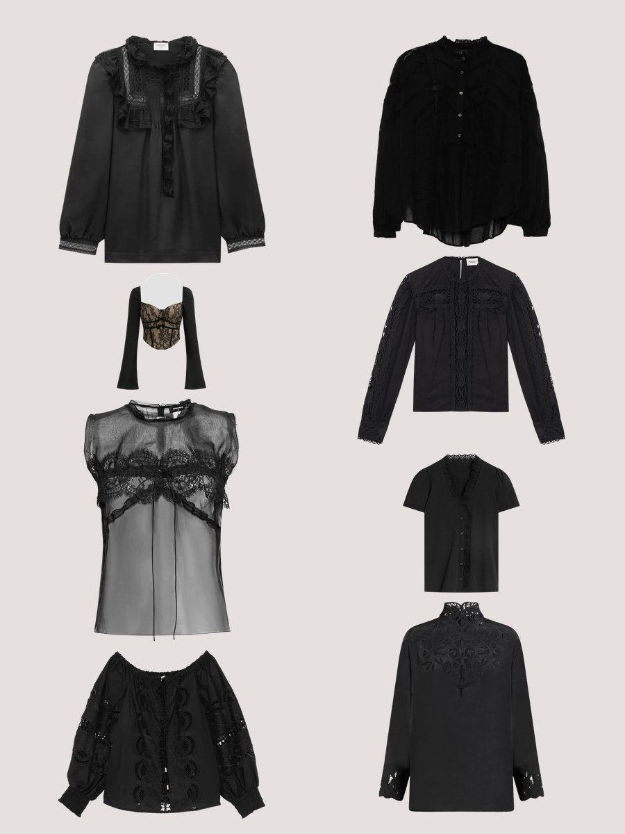 Blackish Clothes: Lace and Lure for Effortless Elegance