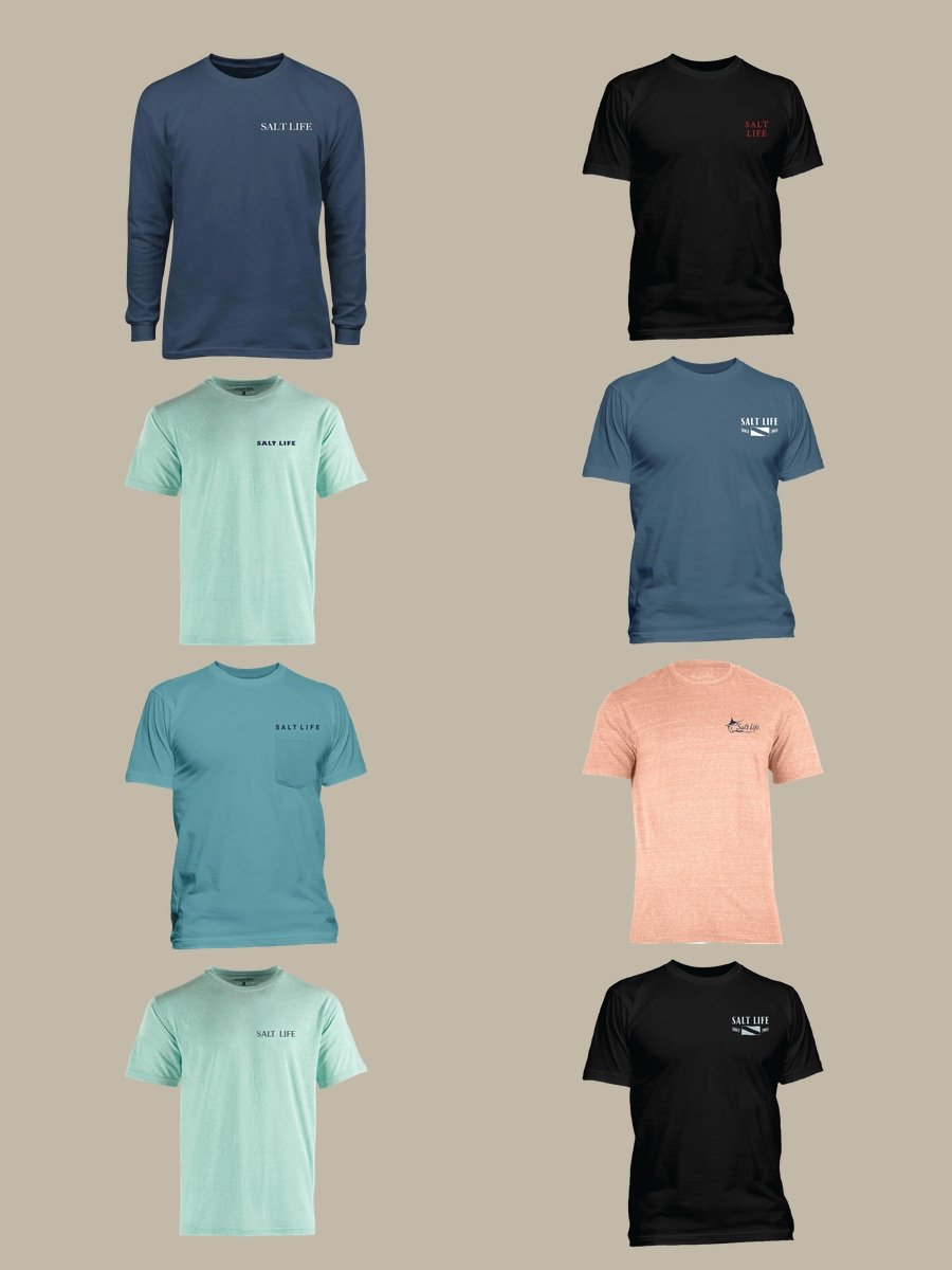 Embrace Salt Life Style with This Navy Tee!