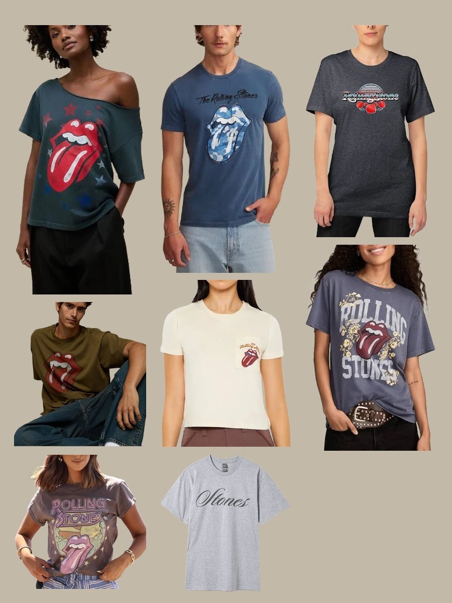 Rock the Look with a Rolling Stones T Shirt!