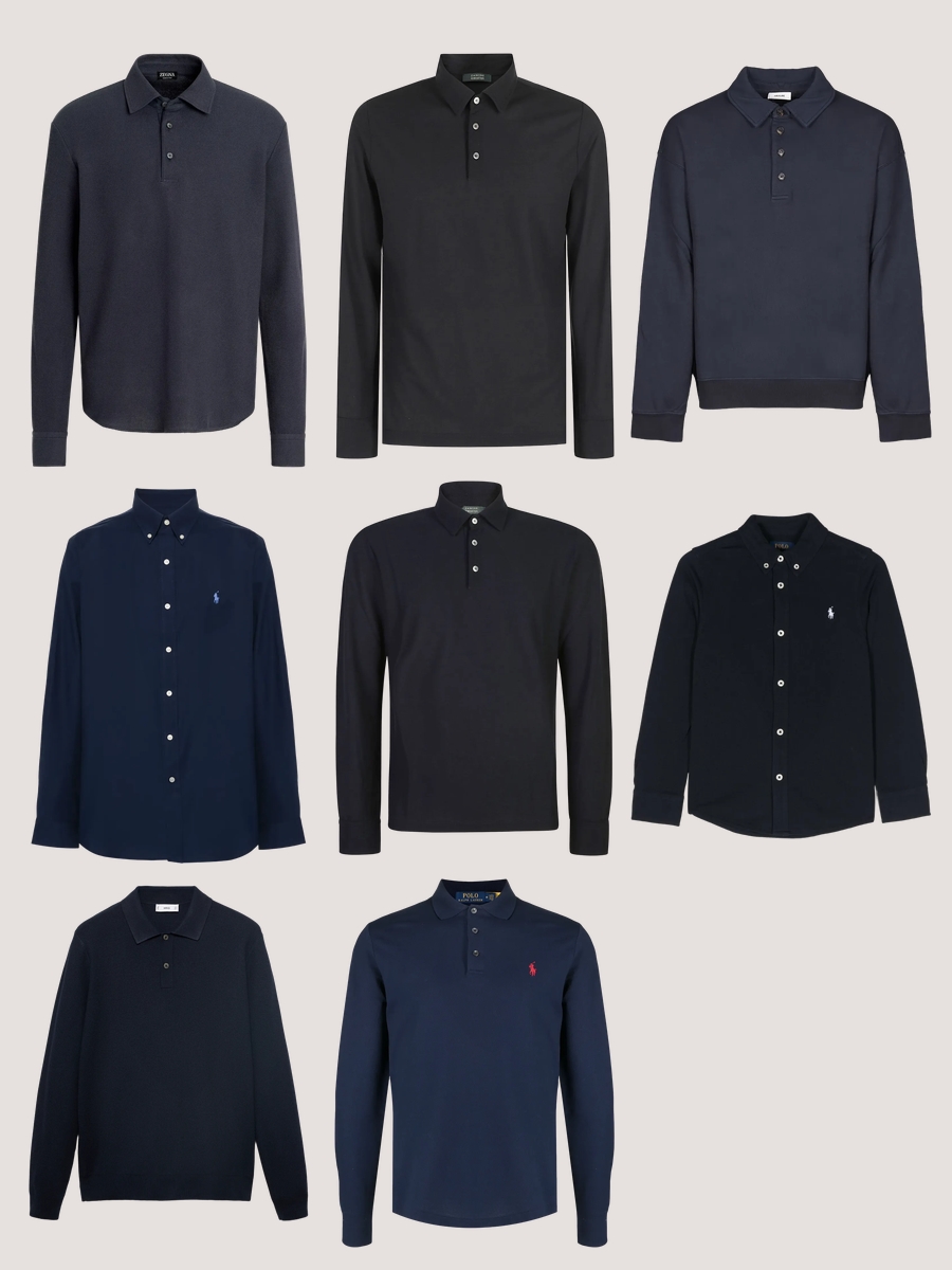 Long Sleeve Polo Shirt: Navy Chic Style Guide
