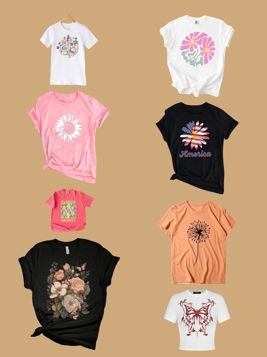 Tee Shirt Printing: Rock the Floral Graphic Tee