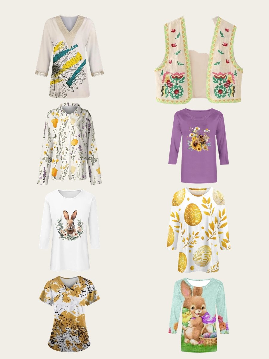 Chic Easter Shirts: Spring’s Floral Delight