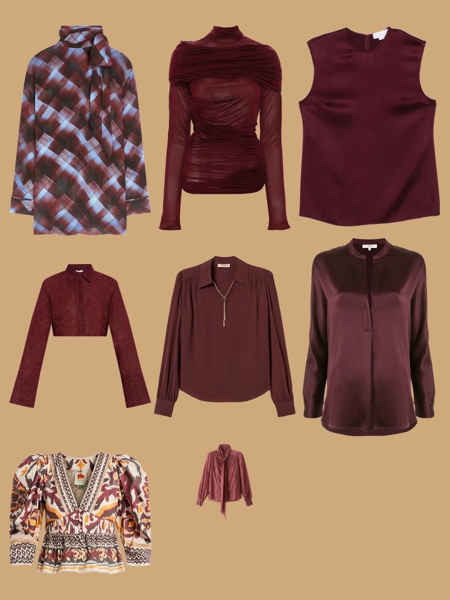 Rock the Look: Maroon Cotton Blouse Magic