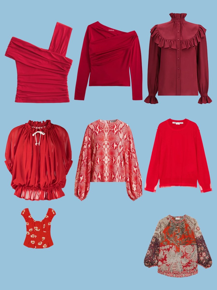 Red Shirt Manga: Style a Bright Red Cotton Blouse