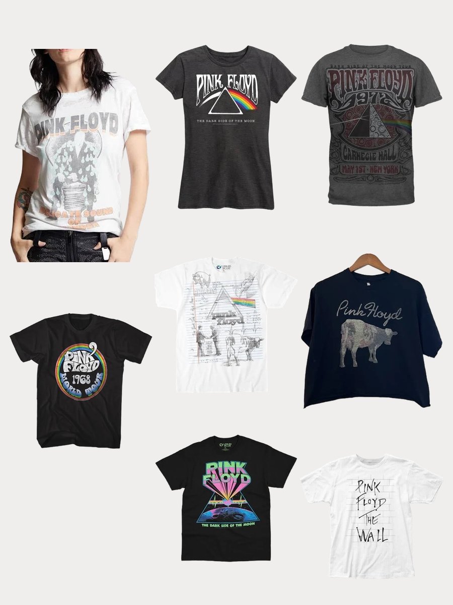 Rock the Look: Pink Floyd T-Shirt with Flair