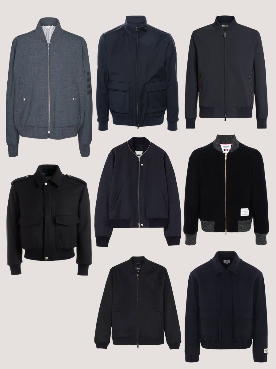 Mastering Mens Jackets: The Navy Wool Bomber