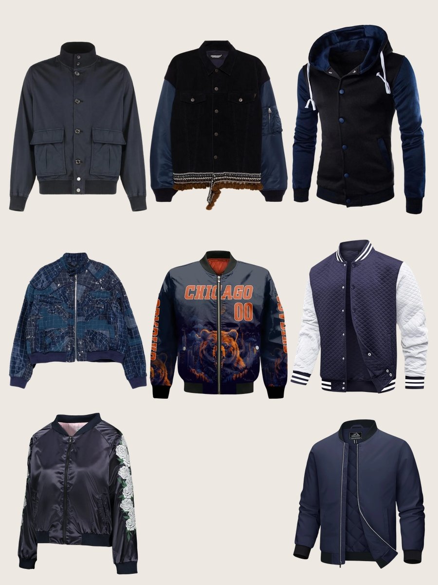 Men for Jacket: Style Up with a Navy Bomber!