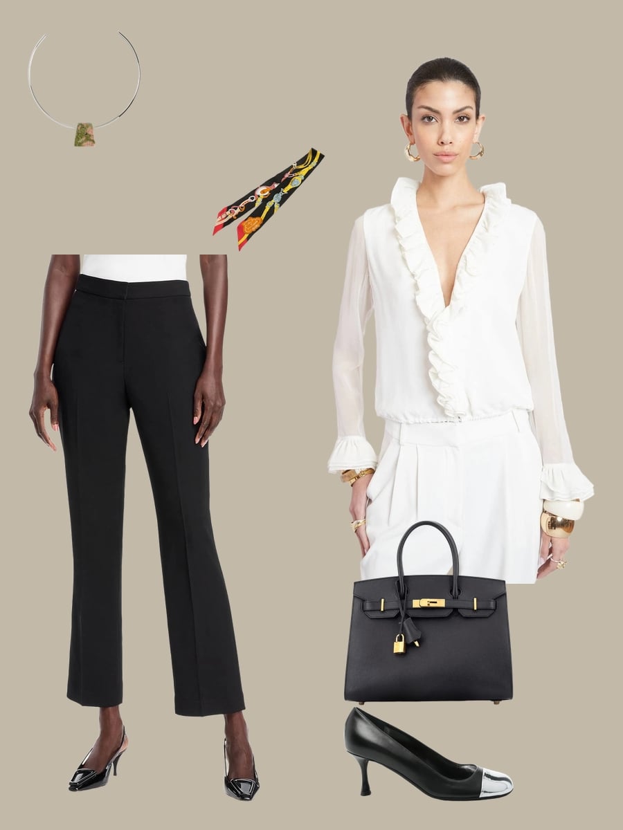 Fashion Designer Tahari's Timeless Chic Ensemble