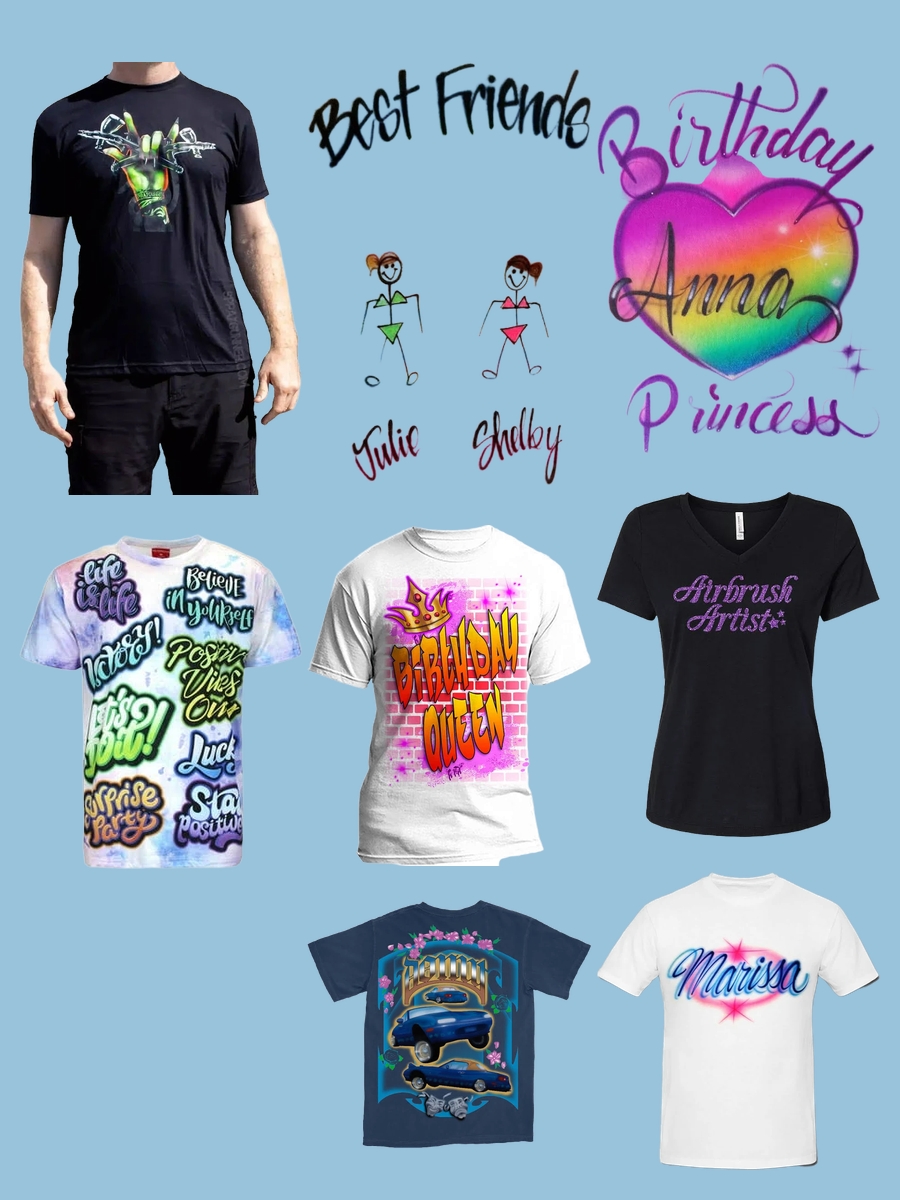 Airbrush Tee Shirt: A Splash of Color