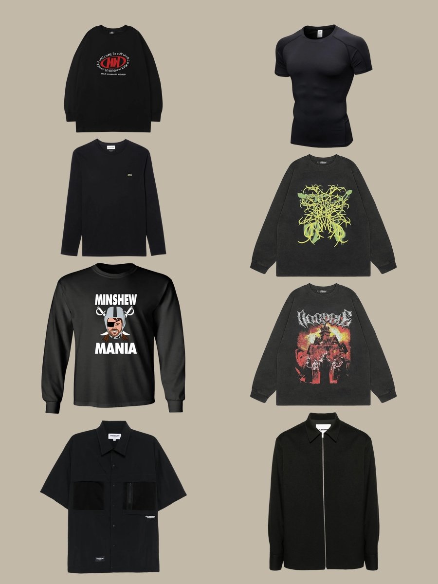 Rock a Black Long Sleeve Compression Shirt with Flair!