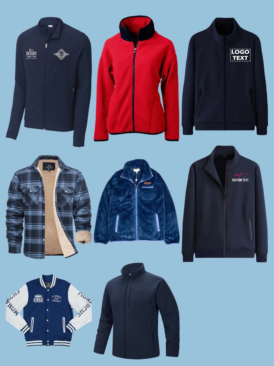 Warm Up with This Sleek Navy Men's Fleece Jacket!