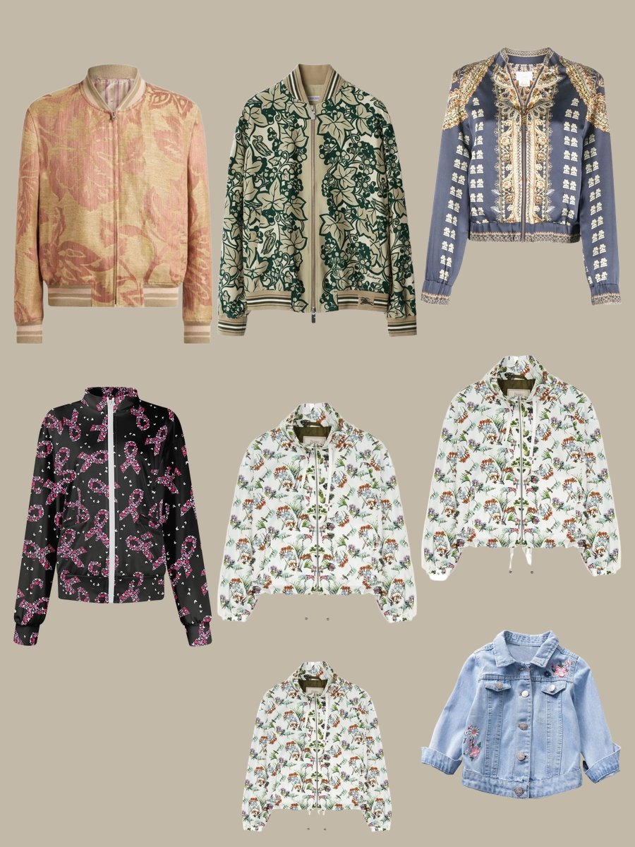 Jacket Patterns That Pop: Floral Bomber Style