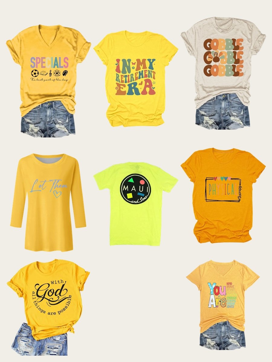 Shirt Sunshine: Radiate Style Effortlessly