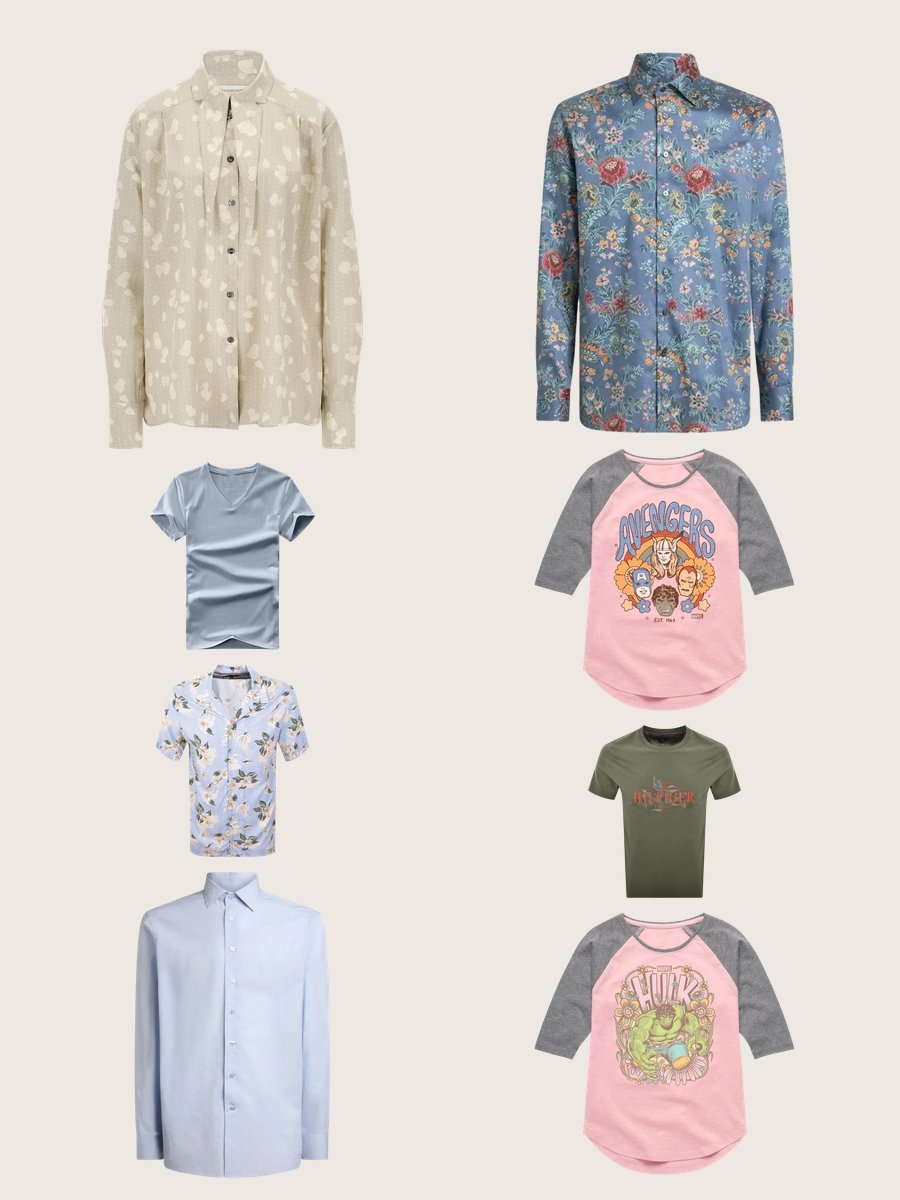 Shirt Clipart: Bold Floral Shirts for Vibrant Style